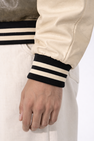 Bomber Varsity in Vera Pelle