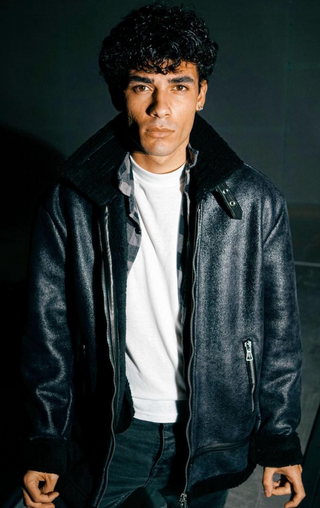 Eco Montone nero effetto vintage