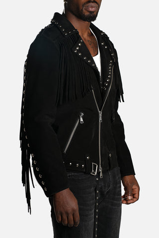 Giacca di pelle in crosta Depp